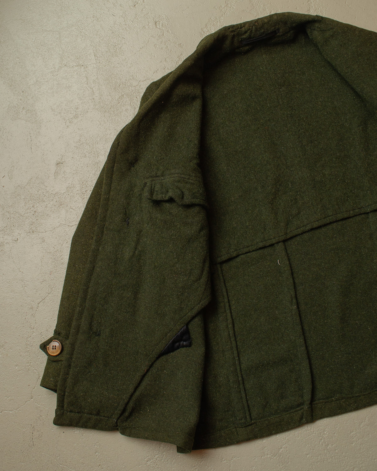 1920s/30s German modified Forestry Wool/Linen Blend Jacket green - M