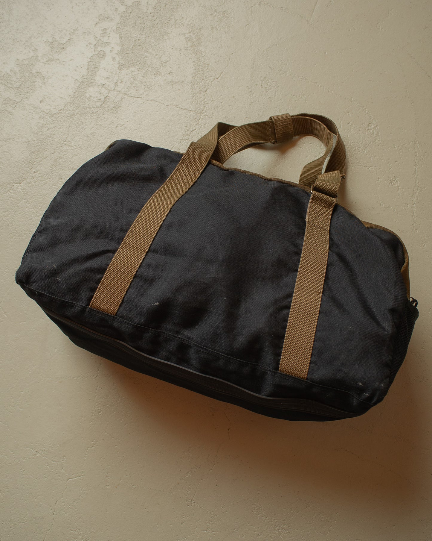 1990s Camel Adventure Wear Duffle Bag black