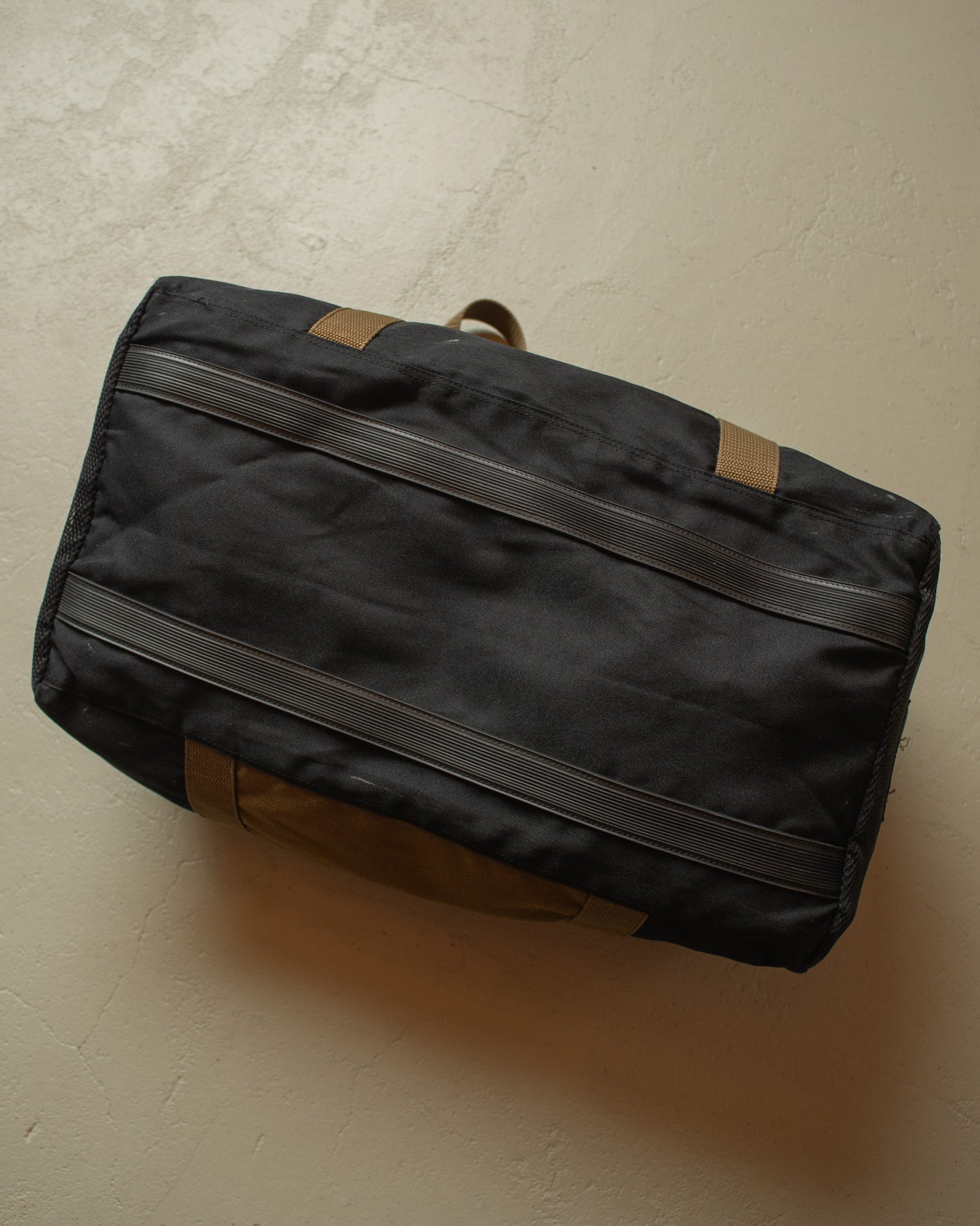 1990s Camel Adventure Wear Duffle Bag black
