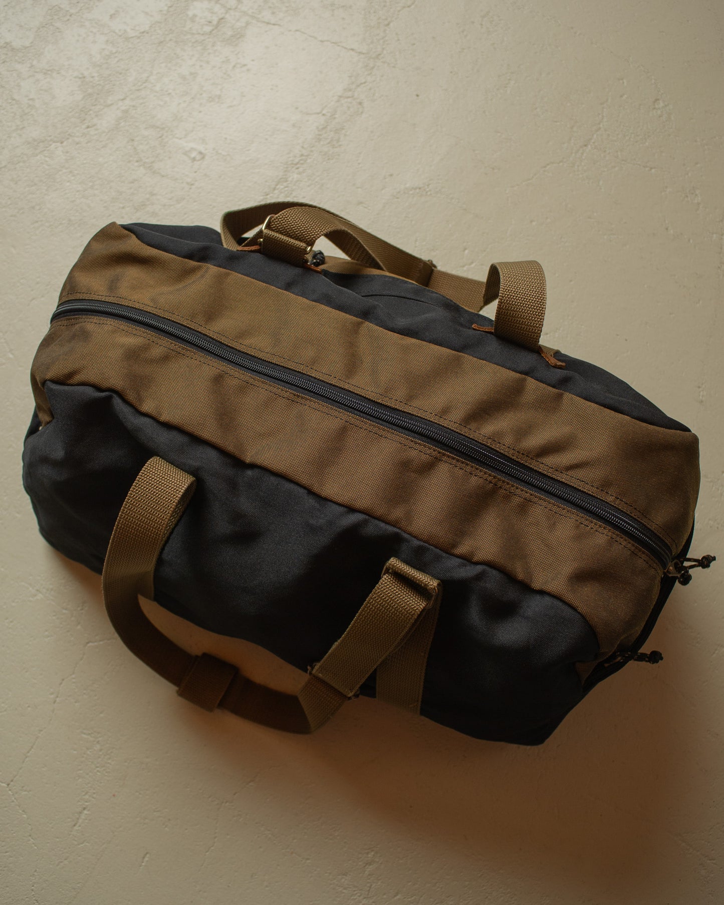 1990s Camel Adventure Wear Duffle Bag black