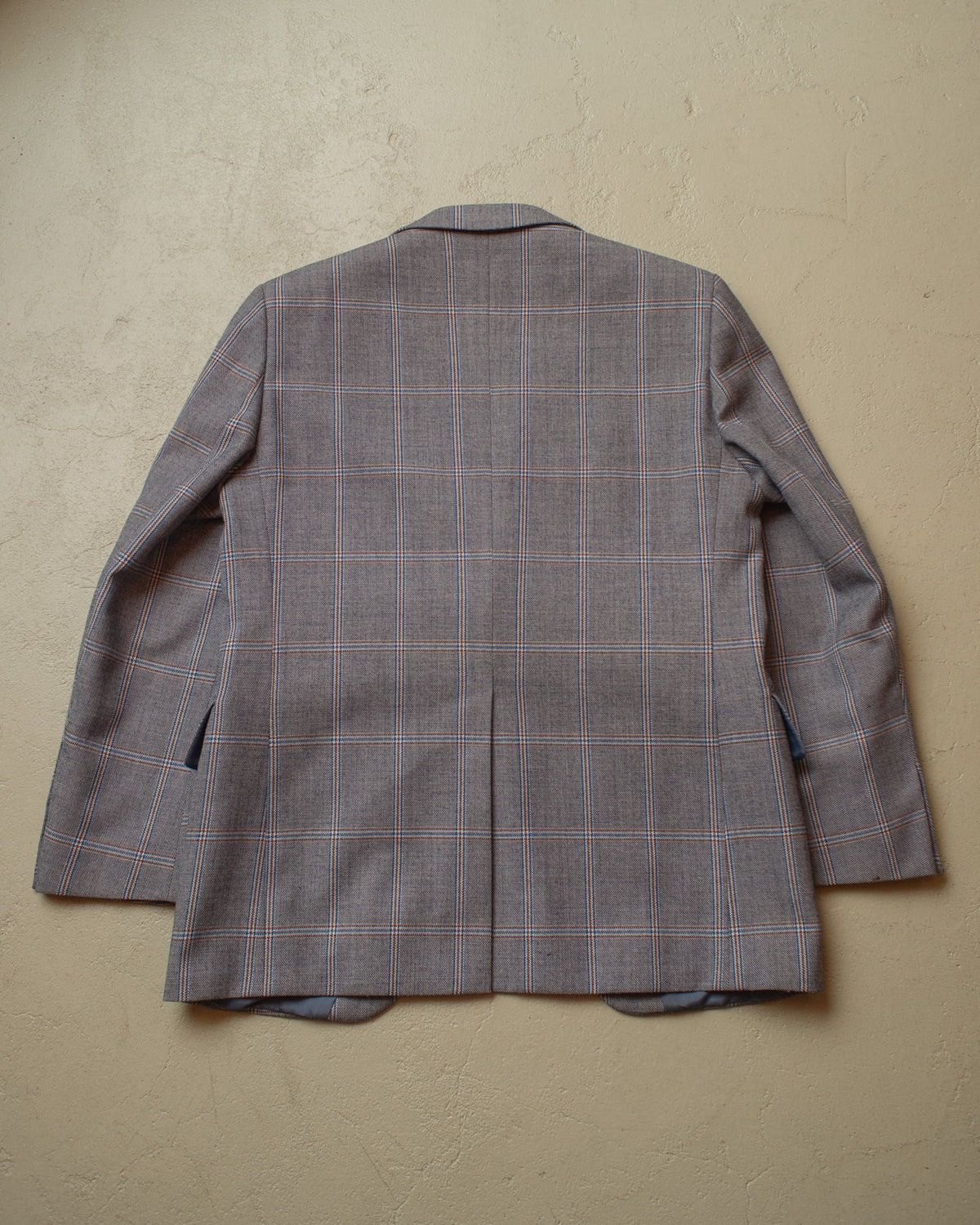 1960s/70s German checkered Two-Piece Suit grey - M/L