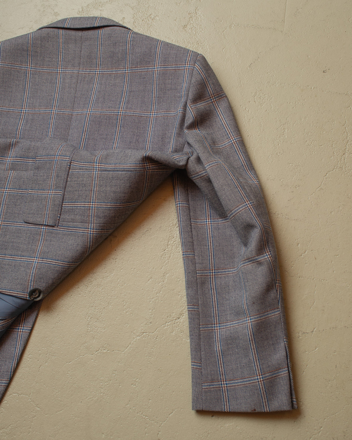 1960s/70s German checkered Two-Piece Suit grey - M/L