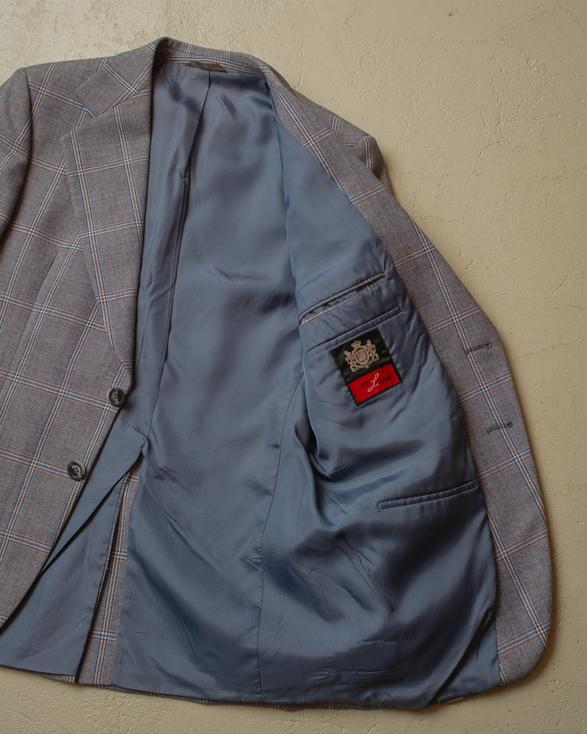 1960s/70s German checkered Two-Piece Suit grey - M/L