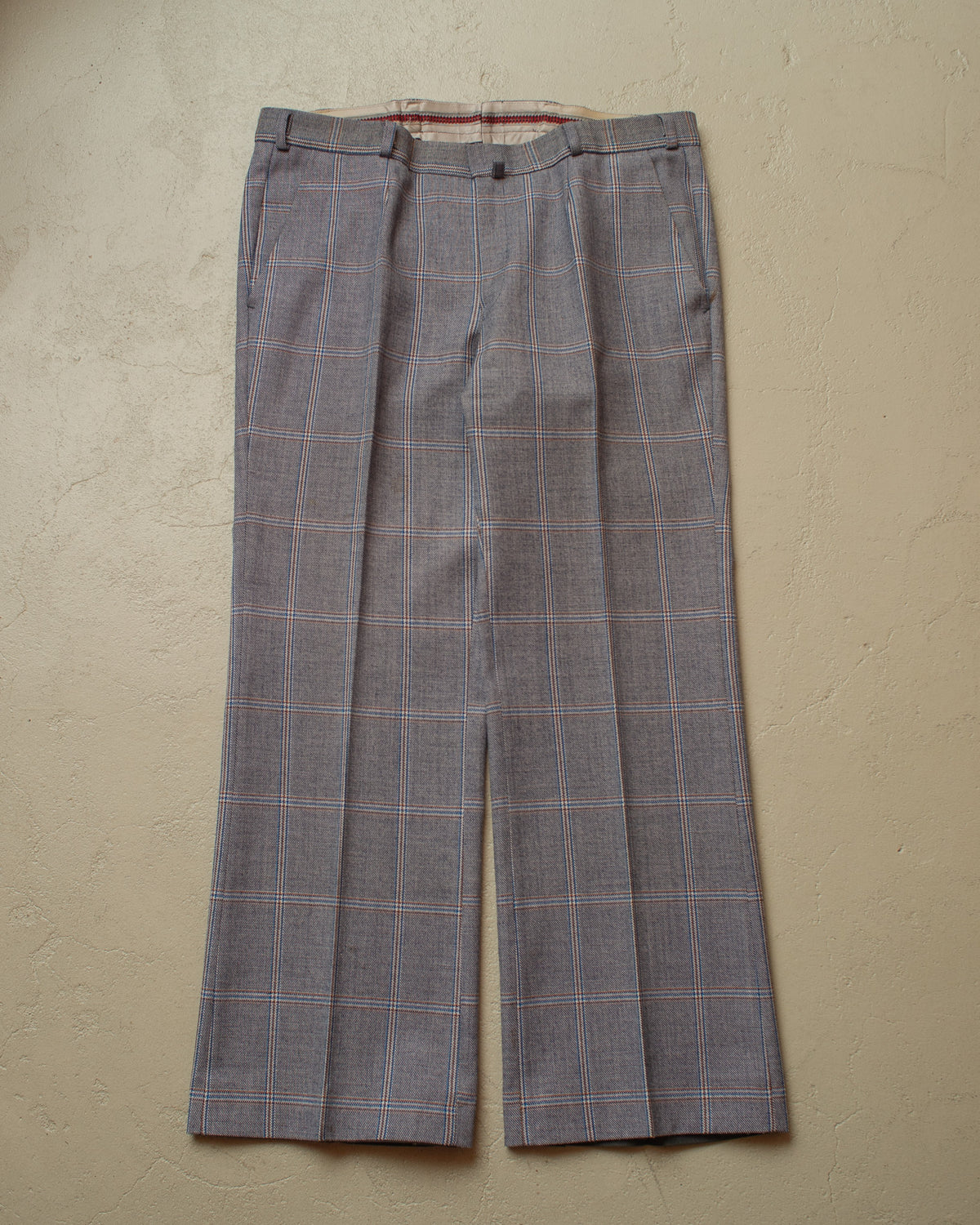 1960s/70s German checkered Two-Piece Suit grey - M/L
