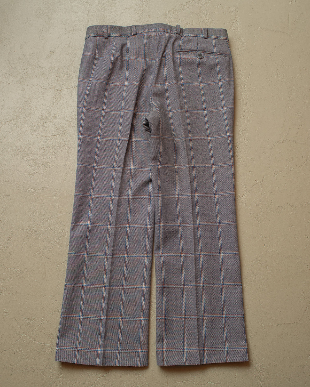 1960s/70s German checkered Two-Piece Suit grey - M/L