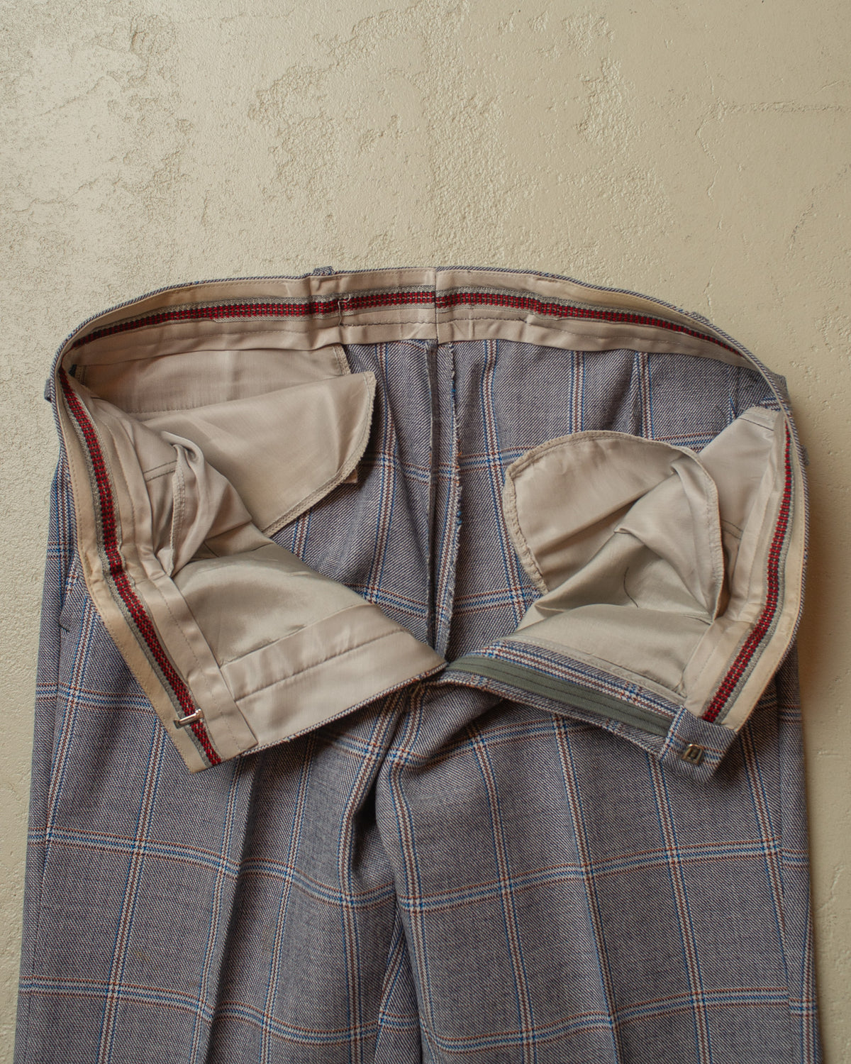 1960s/70s German checkered Two-Piece Suit grey - M/L