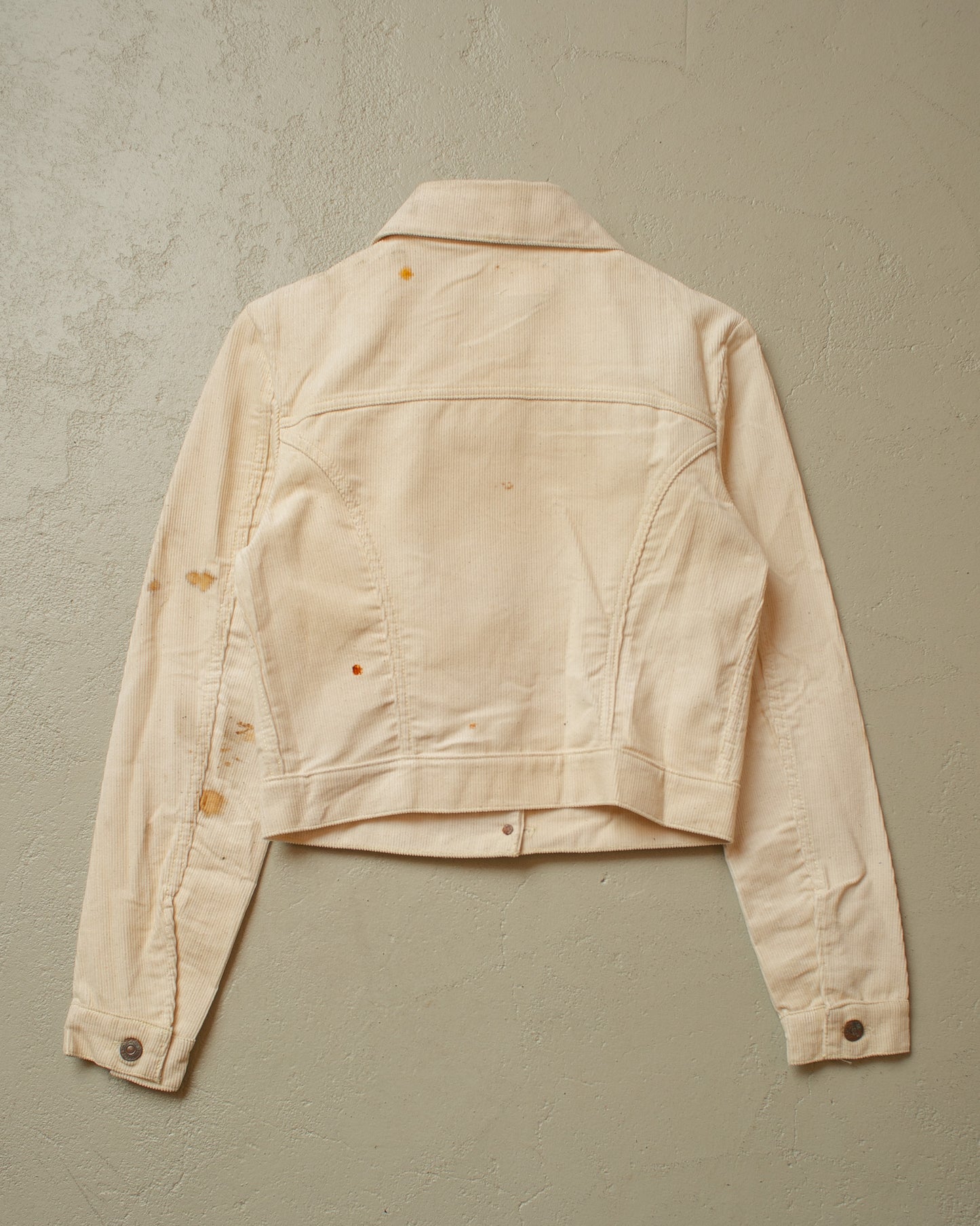 1960s Womens Deadstock Levi´s Big E Corduroy Jacket white - XS/S