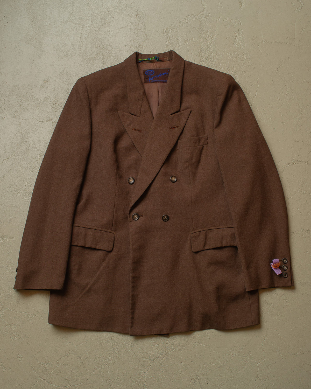 1940s/50s German Womens C&A Double breasted Suit brown - L/XL