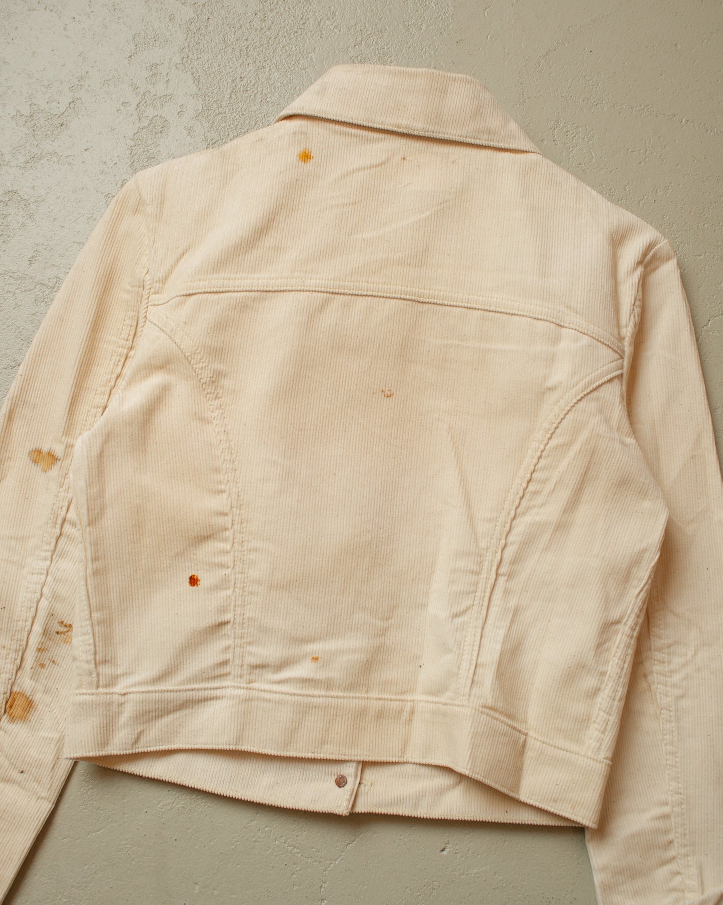 1960s Womens Deadstock Levi´s Big E Corduroy Jacket white - XS/S