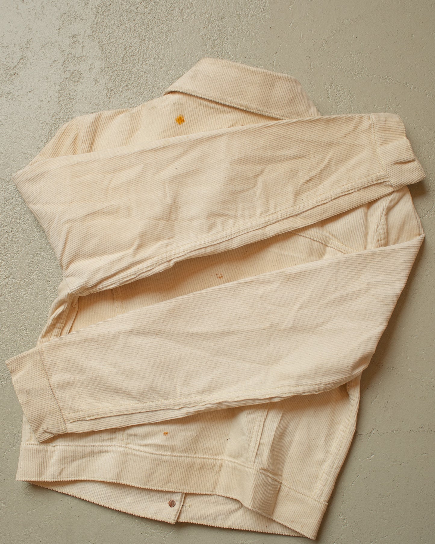 1960s Womens Deadstock Levi´s Big E Corduroy Jacket white - XS/S