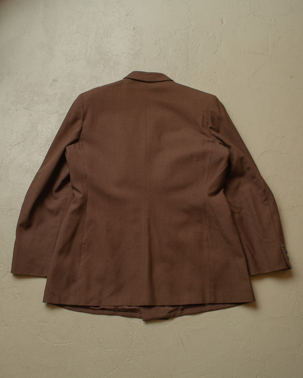 1940s/50s German Womens C&A Double breasted Suit brown - L/XL