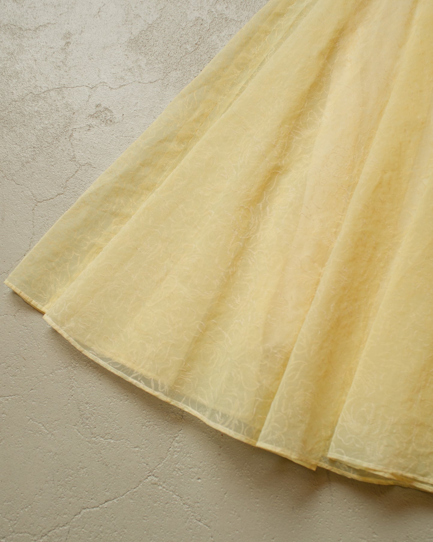 1950s/60s Womens Sleeveless Dress yellow - M