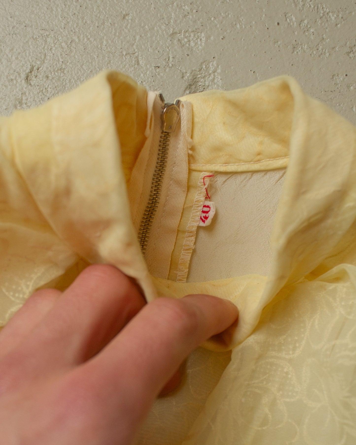 1950s/60s Womens Sleeveless Dress yellow - M