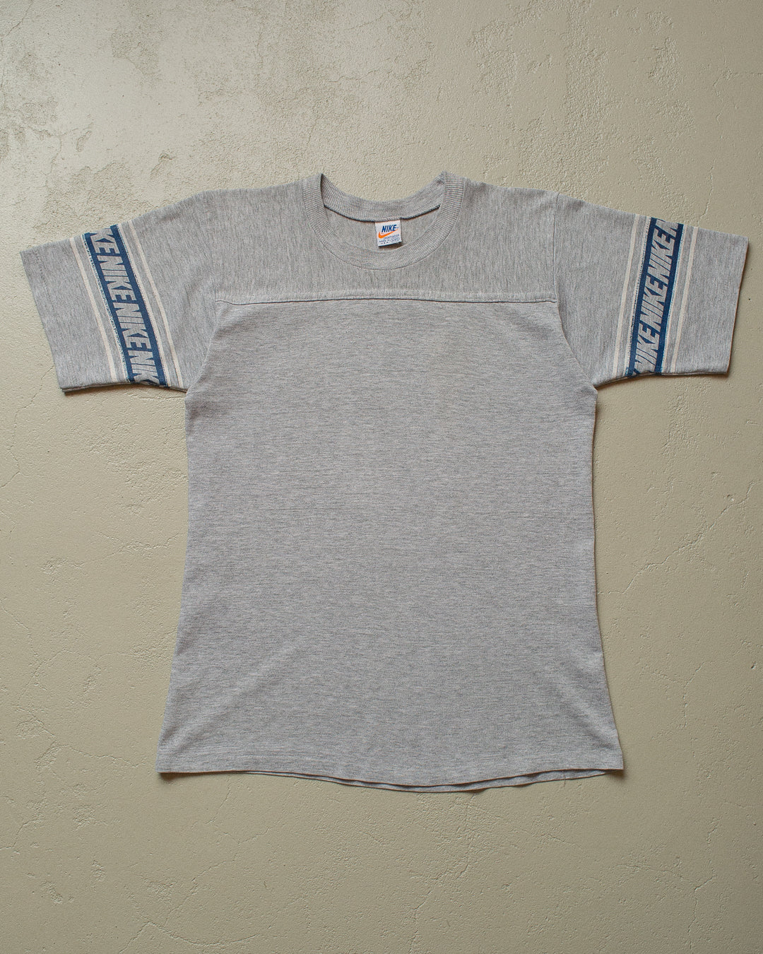 early 80s Nike Sleeve Print T-shirt grey - M