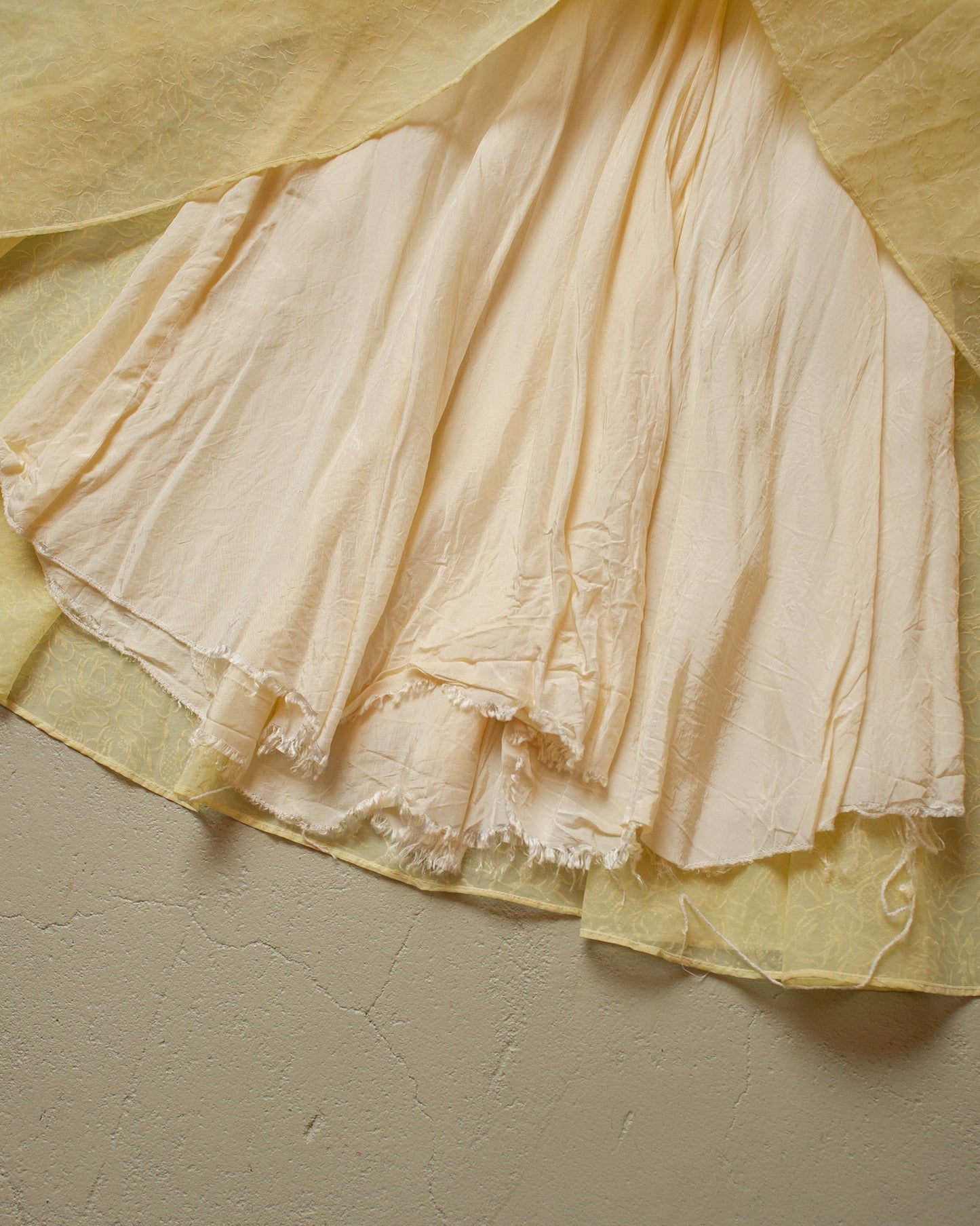 1950s/60s Womens Sleeveless Dress yellow - M