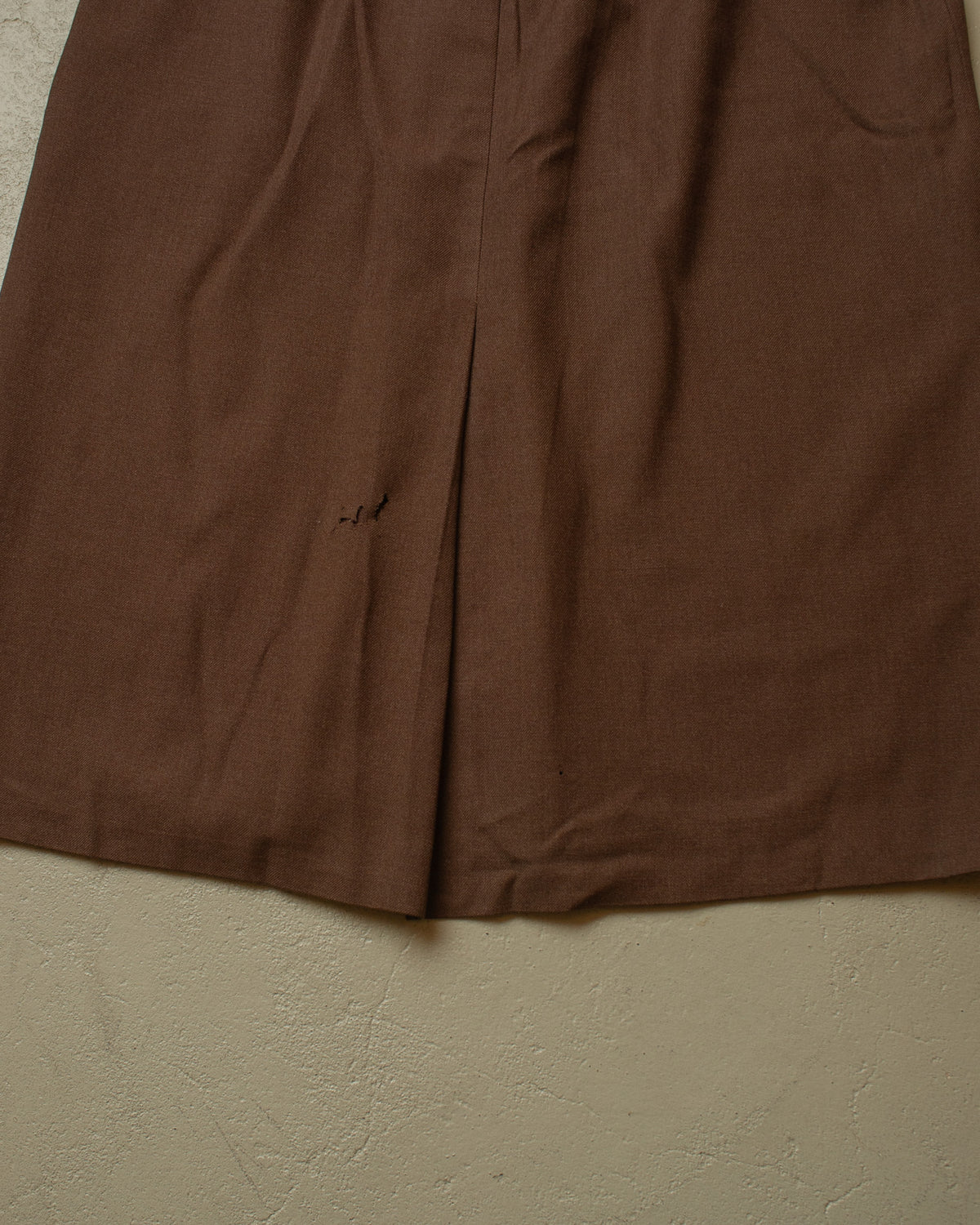 1940s/50s German Womens C&A Double breasted Suit brown - L/XL