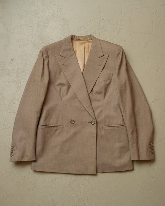1940s/50s German Womens Double breasted Suit grey - S/M