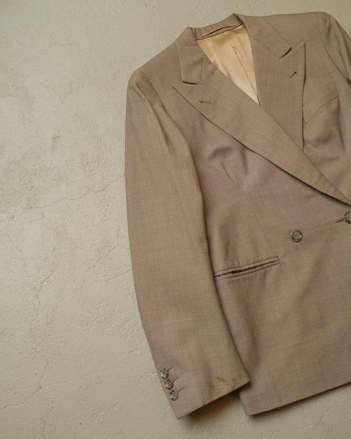 1940s/50s German Womens Double breasted Suit grey - S/M