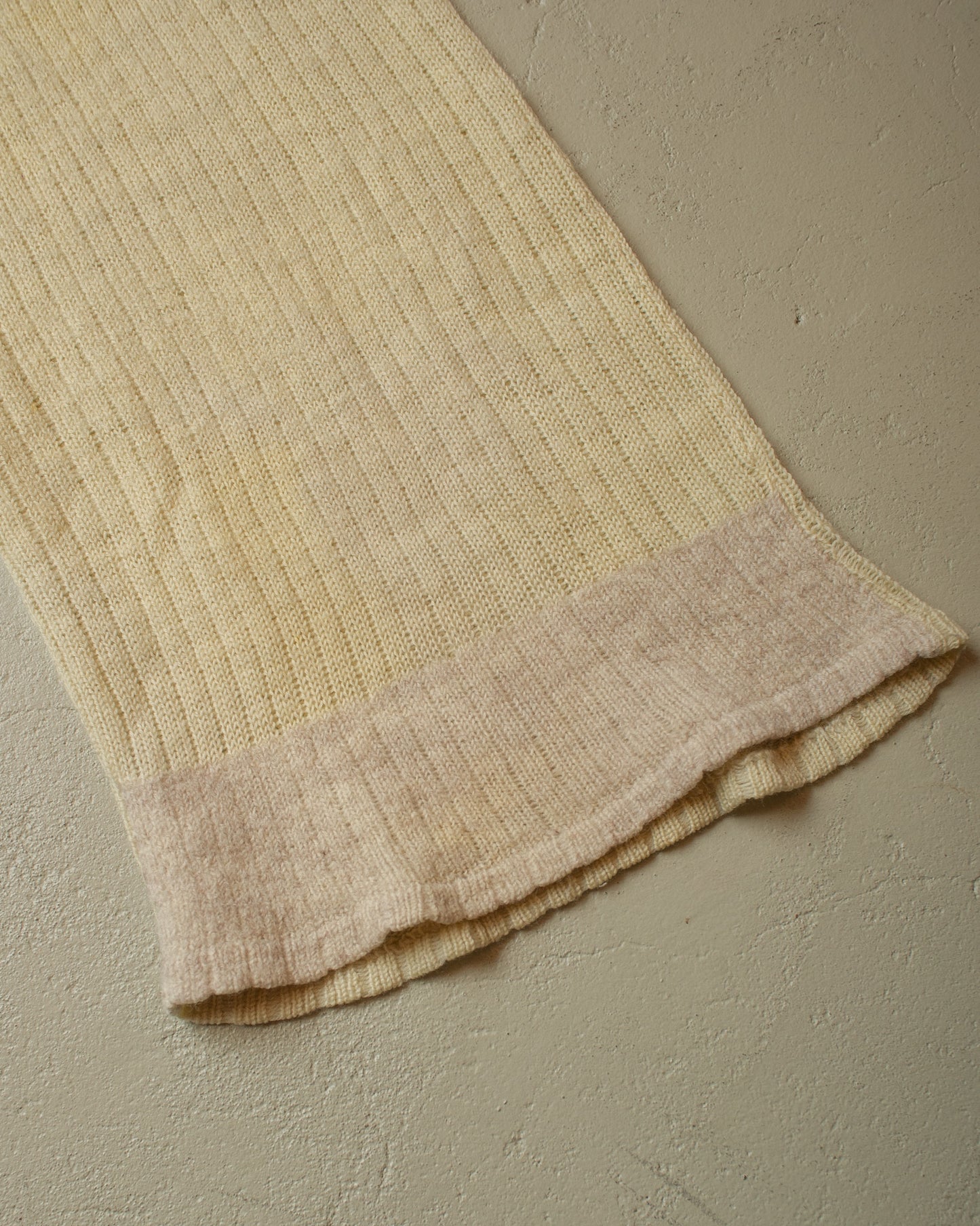 1920s Womens Handknit Undershirt beige - S