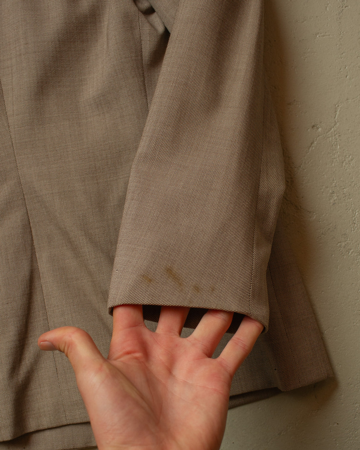 1940s/50s German Womens Double breasted Suit grey - S/M