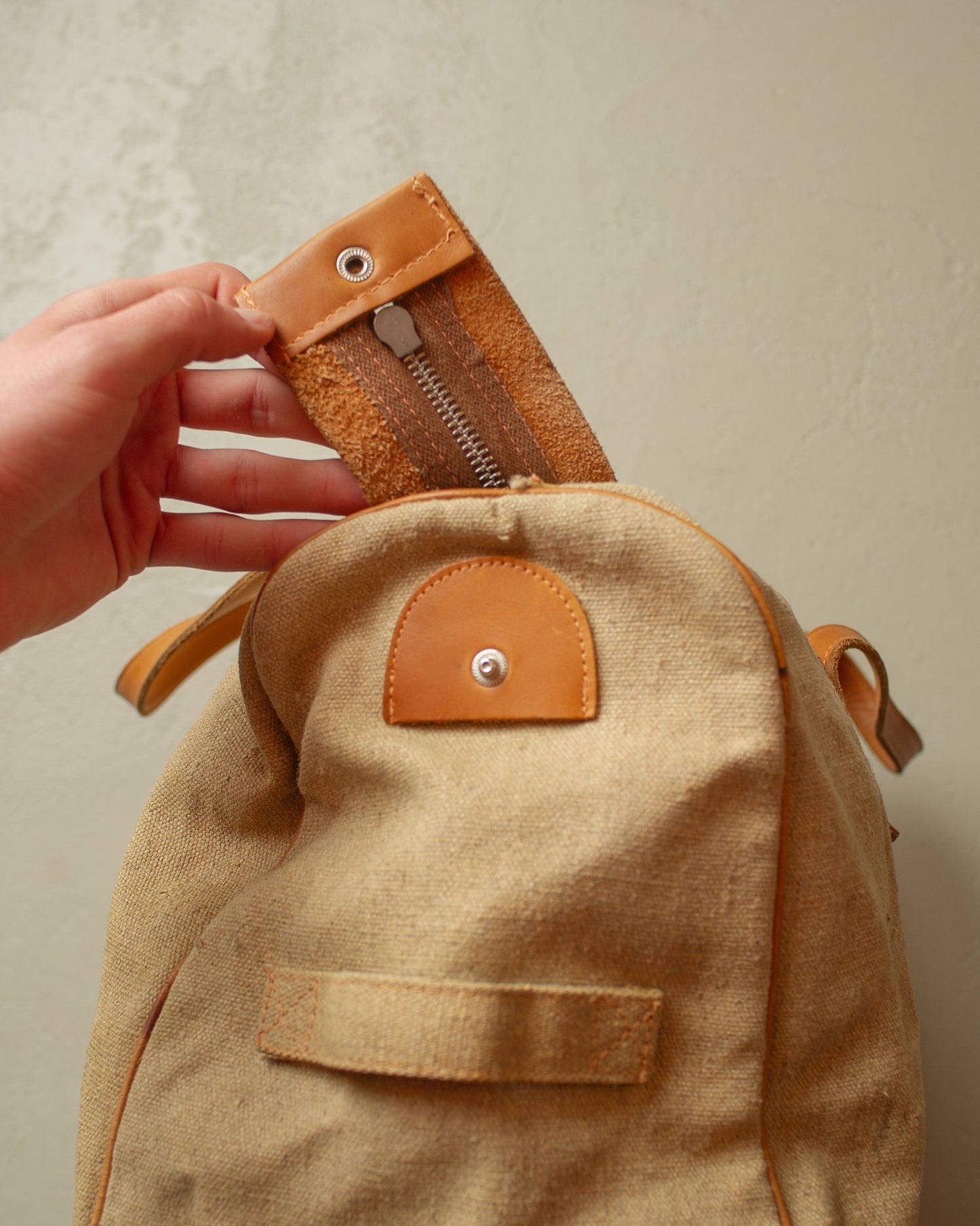 1960s/70s Duffle Bag beige