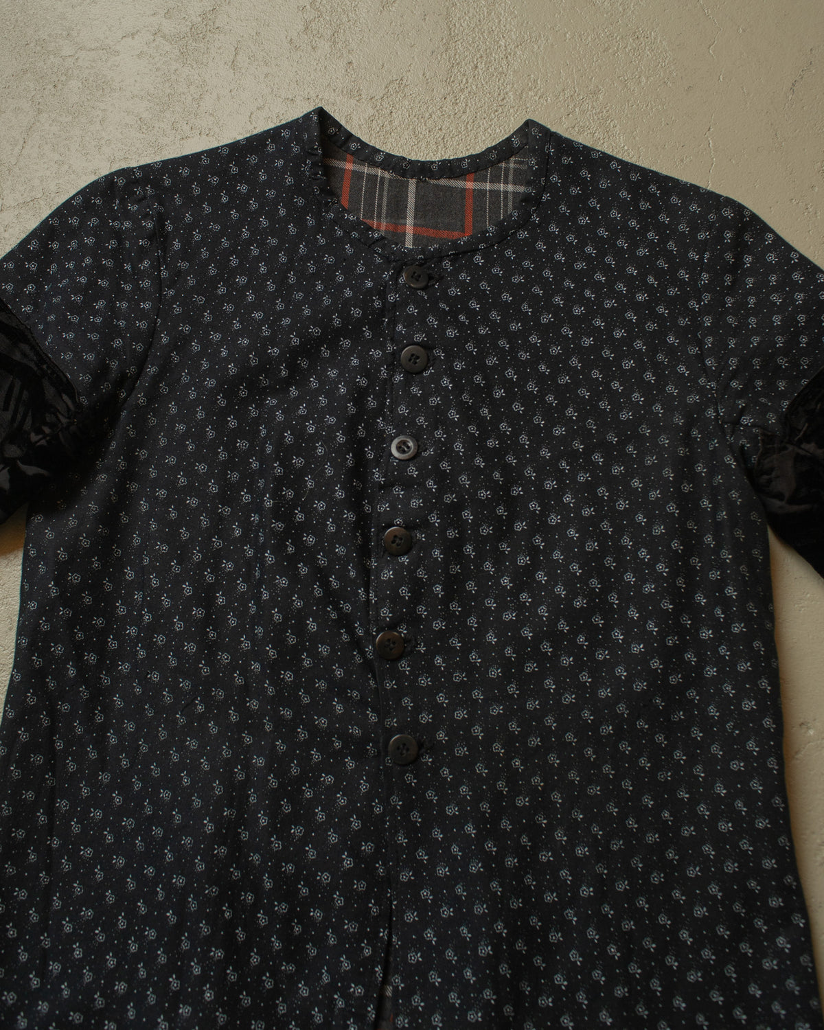ca. 1900s-30s German Womens Traditional Flower Shirt Jacket black - M