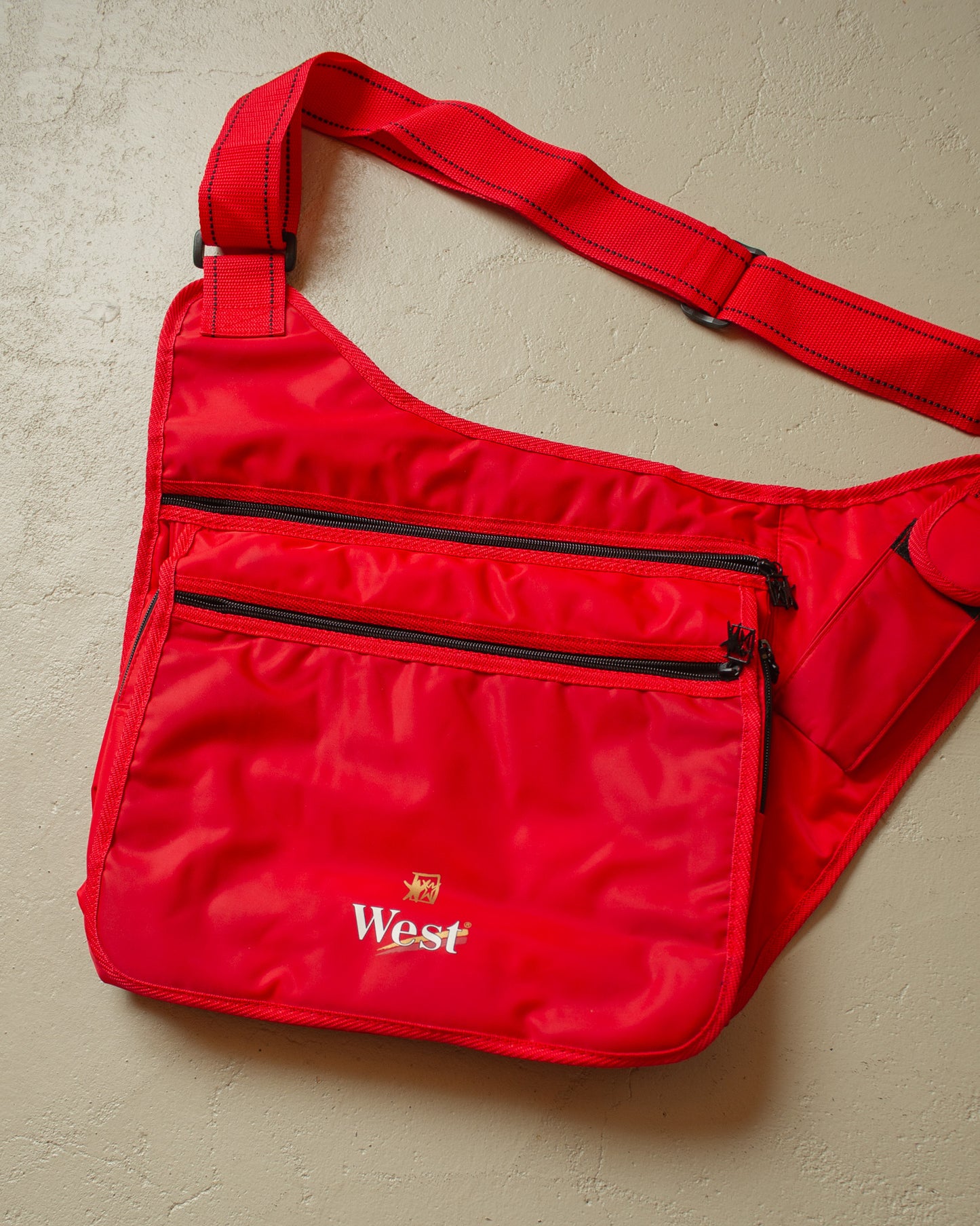 1990s West Cigarettes Sidebag red