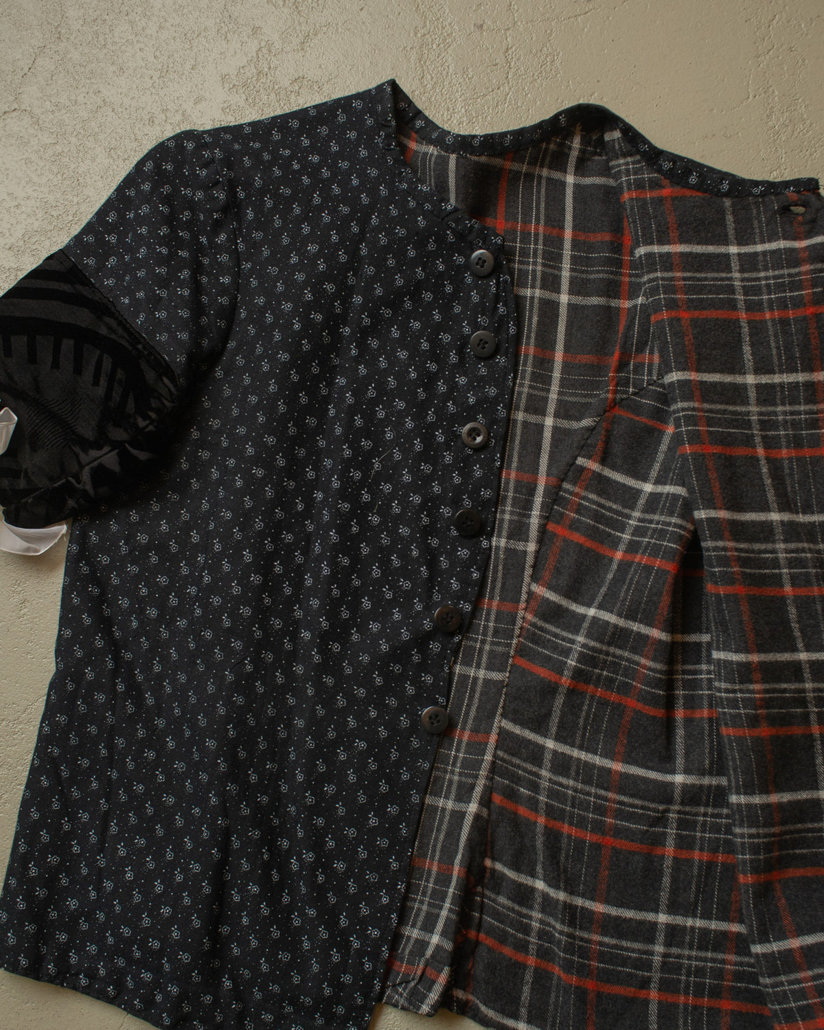ca. 1900s-30s German Womens Traditional Flower Shirt Jacket black - M