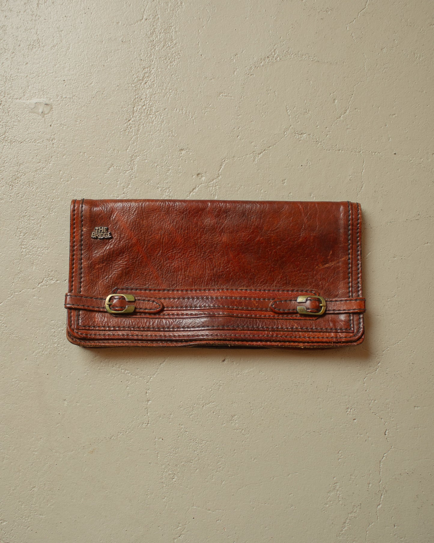 1980s The Bridge Leather Purse brown