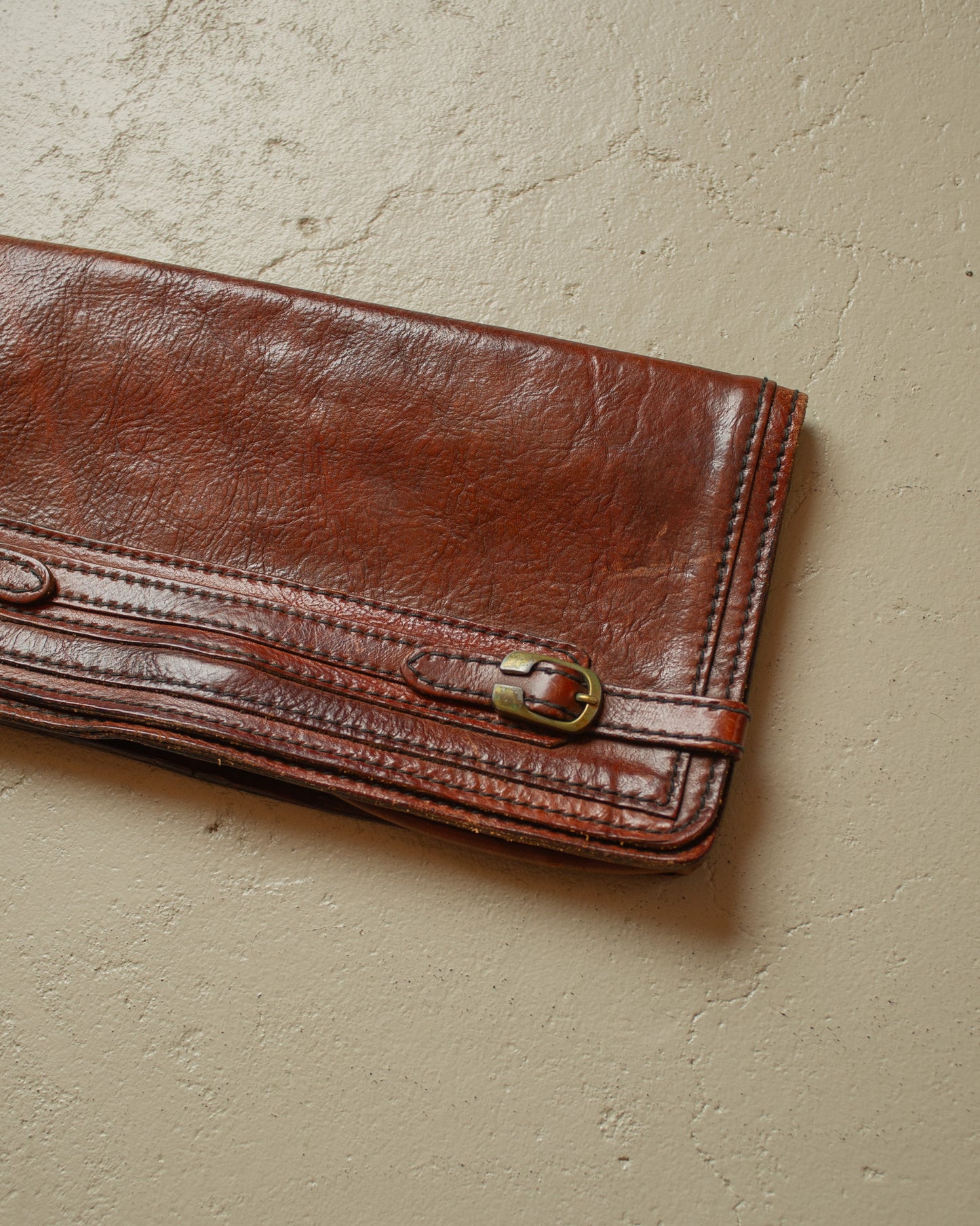 1980s The Bridge Leather Purse brown