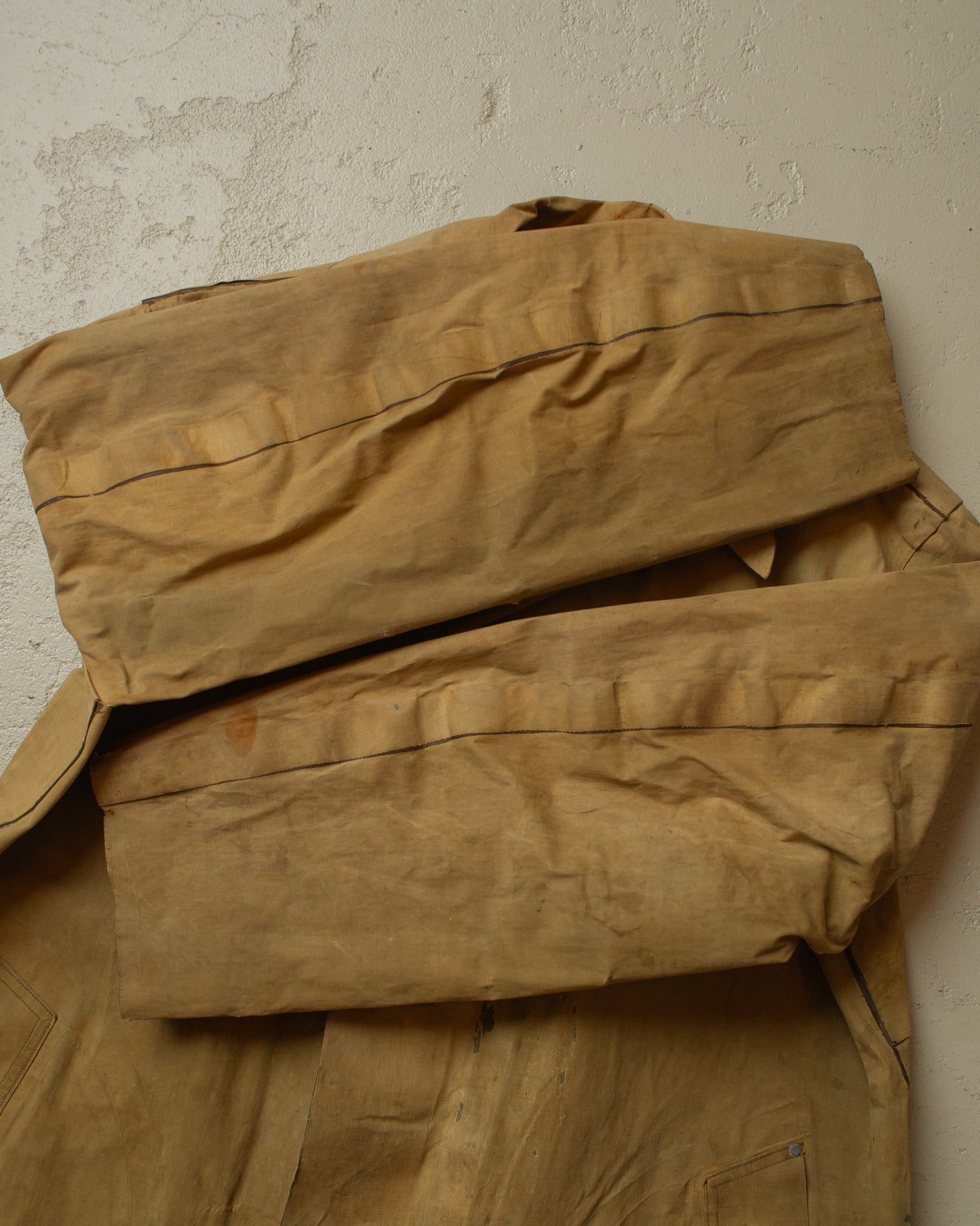 1943 US Army WW2 Rubber Rain Coat beige - M