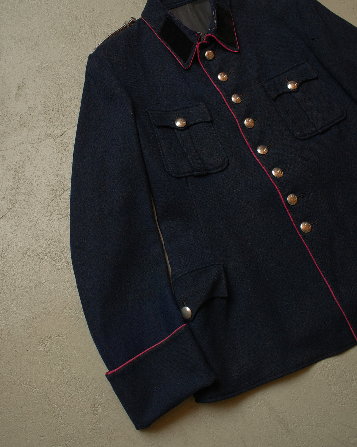 ca. 1930s German Volunteer Firefighter Wool Tunic nayvblue - M