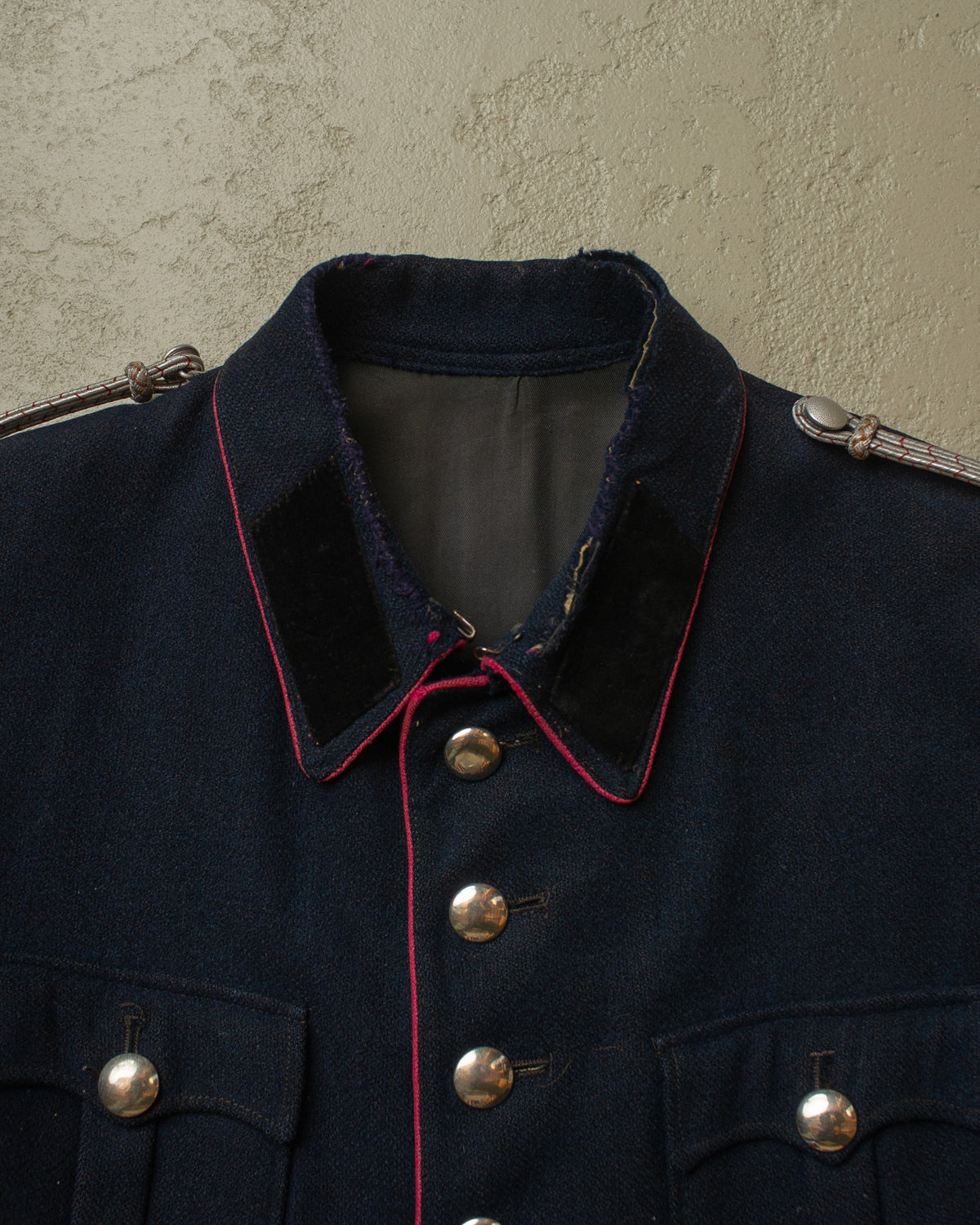 ca. 1930s German Volunteer Firefighter Wool Tunic nayvblue - M