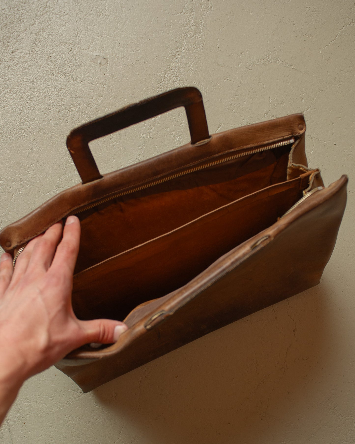 1960s/70s Leather Briefcase brown