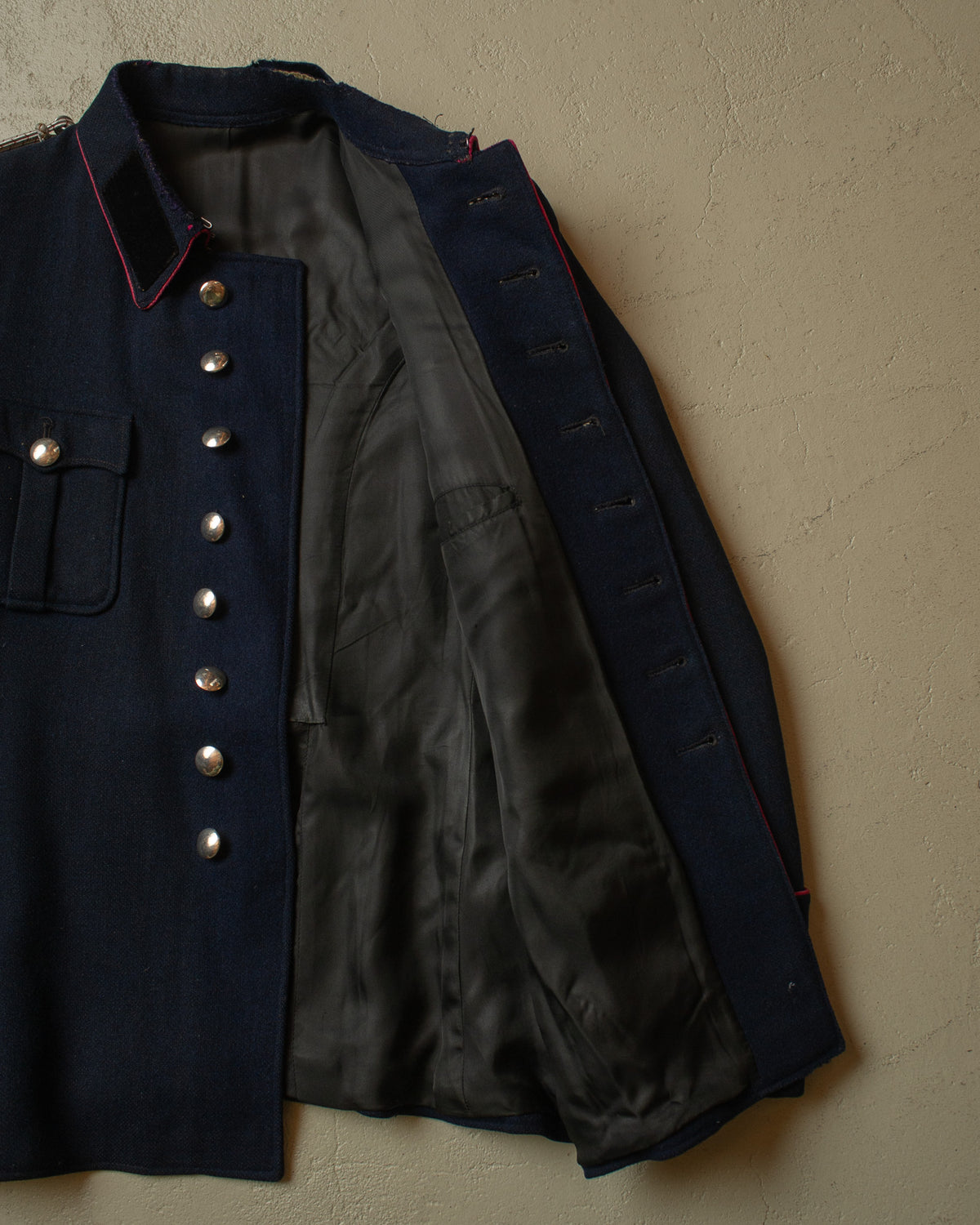 ca. 1930s German Volunteer Firefighter Wool Tunic nayvblue - M