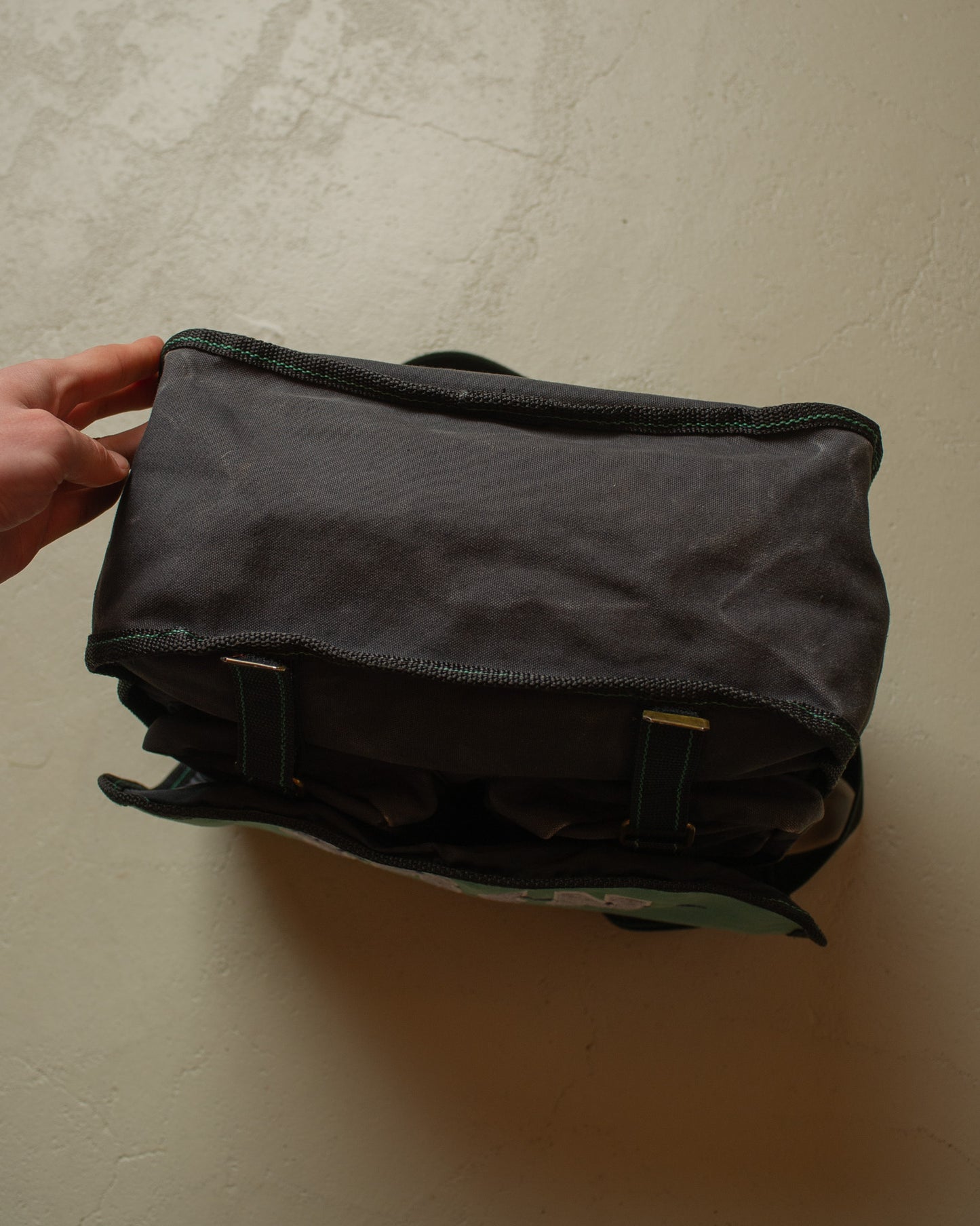 1990s Nike Shoulder Bag faded green/black