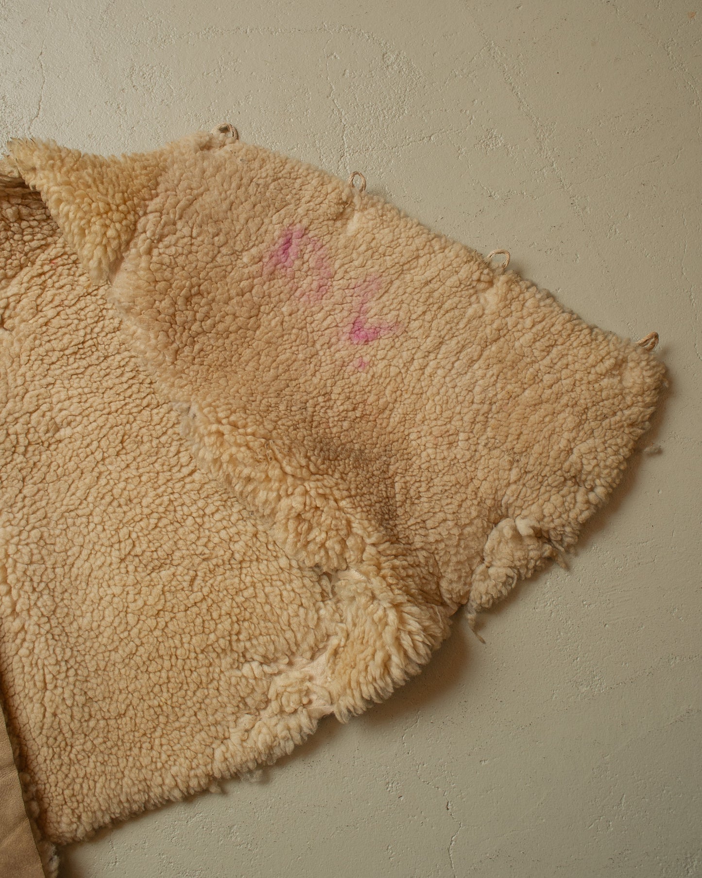 1940s German WW2 Sheepskin Vest grey - M