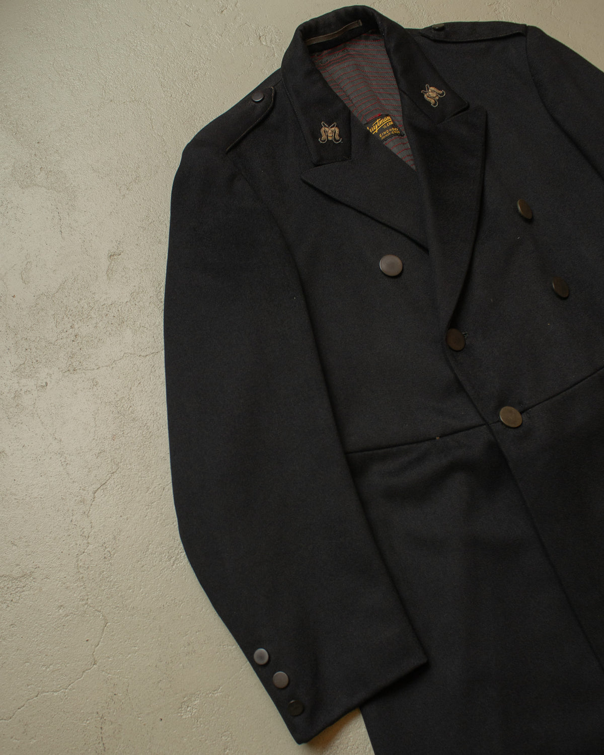 ca. 1920s Eindhoven made Wool Overcoat black - M/L