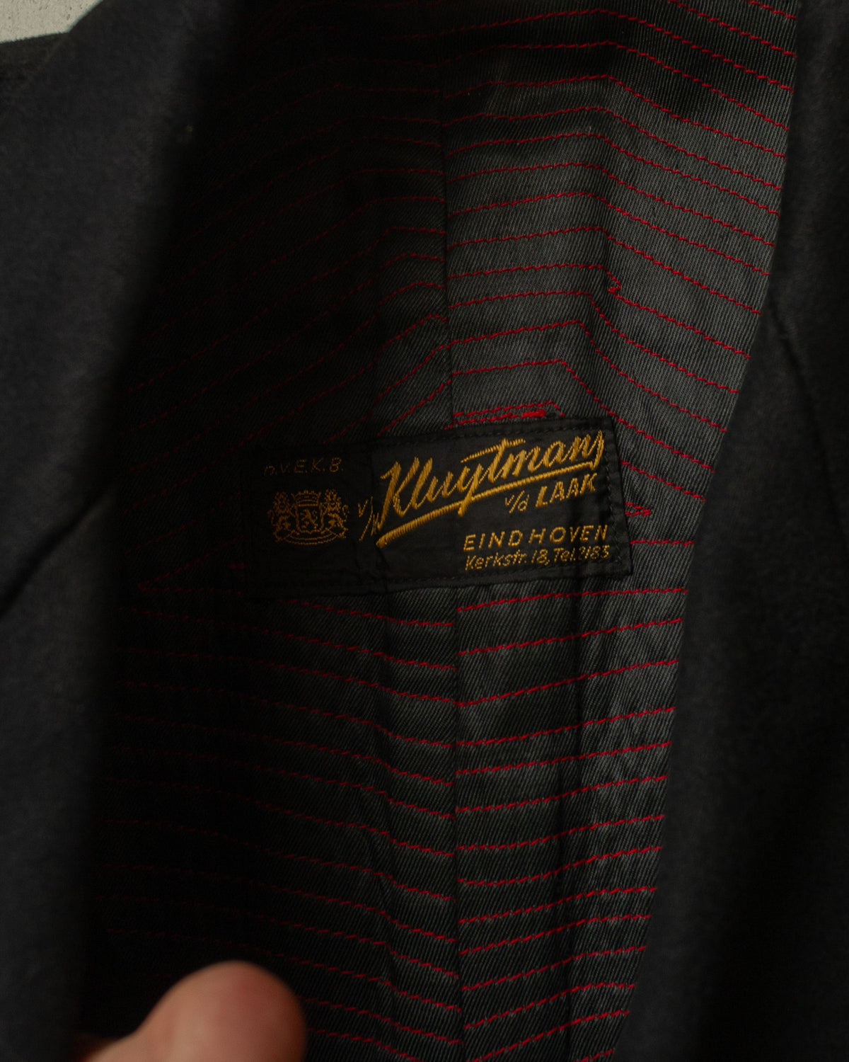 ca. 1920s Eindhoven made Wool Overcoat black - M/L
