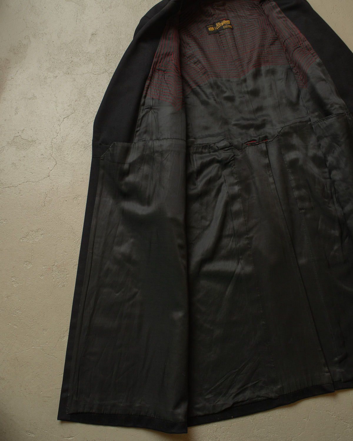 ca. 1920s Eindhoven made Wool Overcoat black - M/L