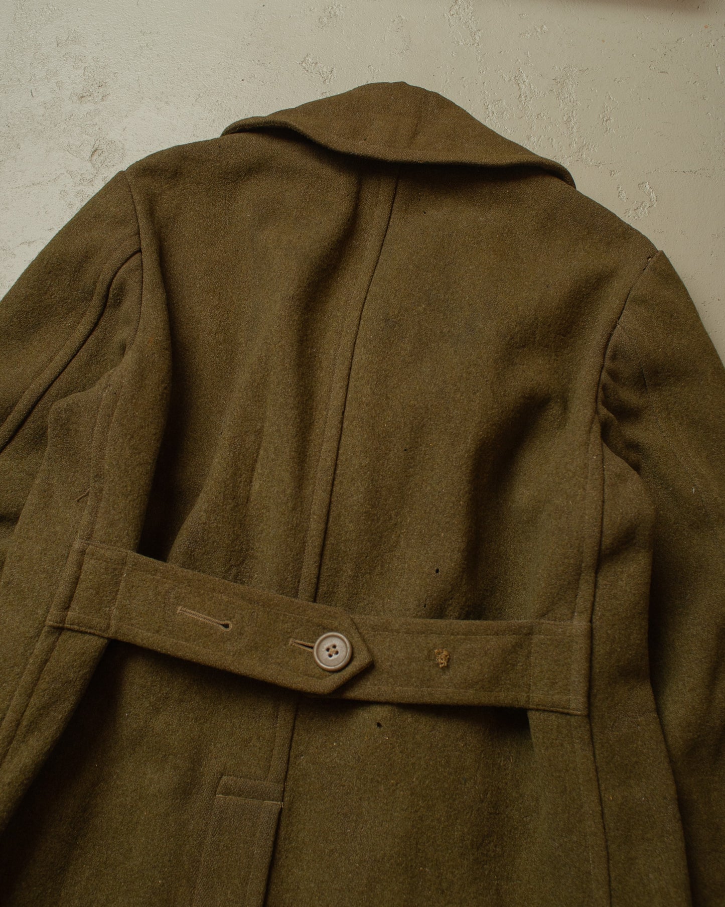 1940s WW2 US Army M39 Wool Great Coat khaki - M