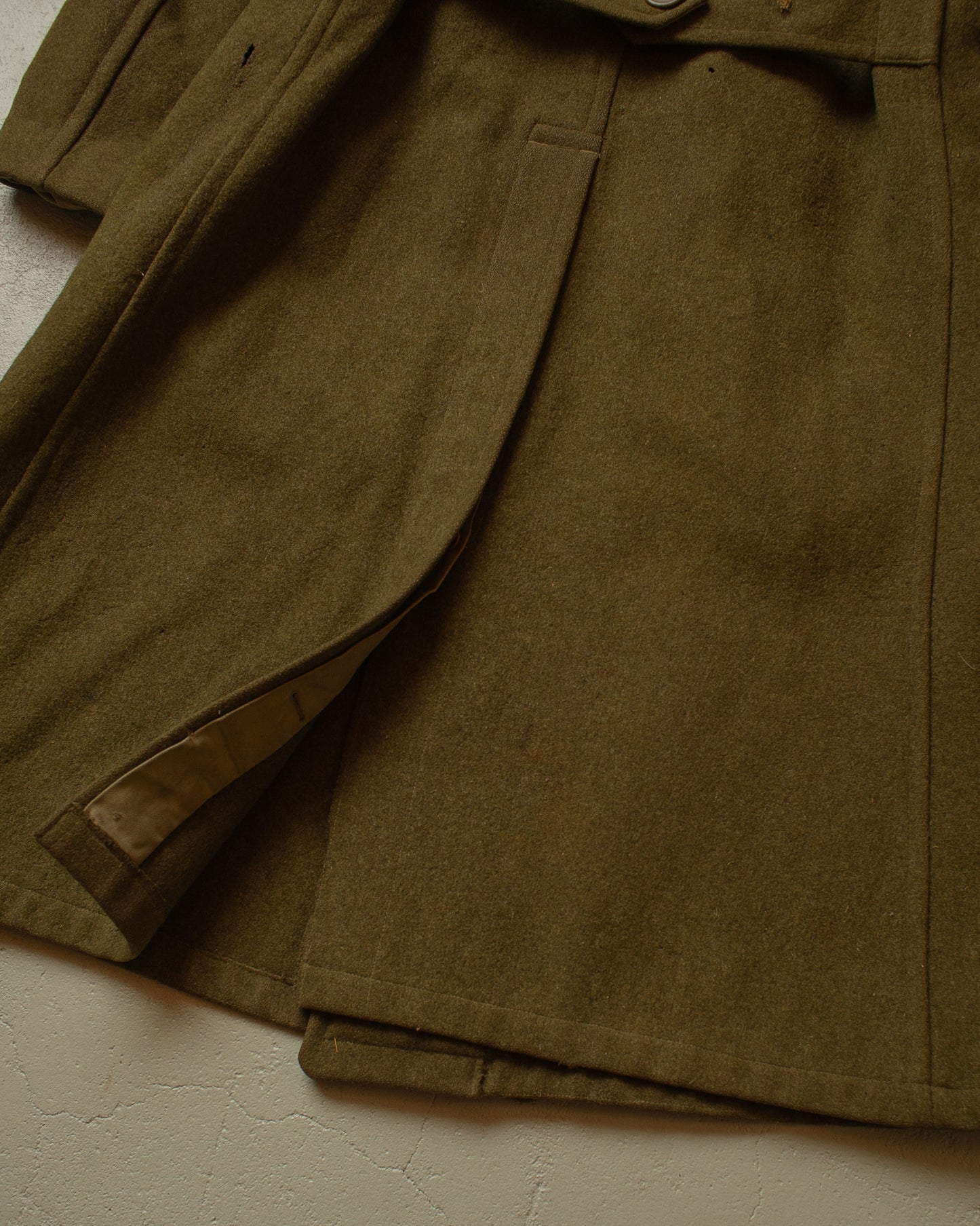 1940s WW2 US Army M39 Wool Great Coat khaki - M
