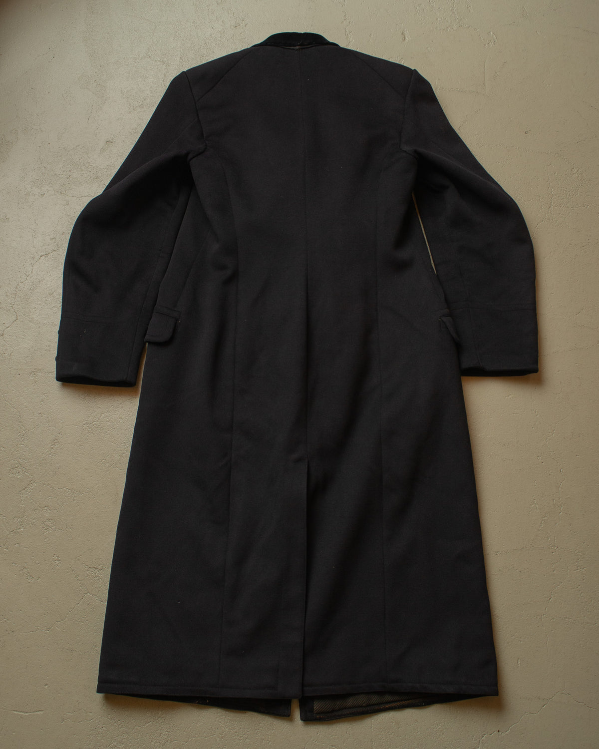 ca. 1920s German Double breasted Wool Overcoat black - M/L