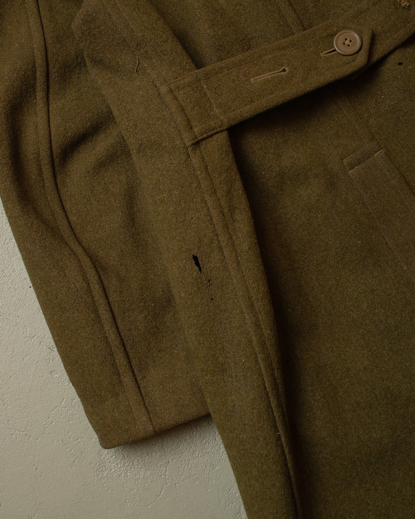 1940s WW2 US Army M39 Wool Great Coat khaki - M