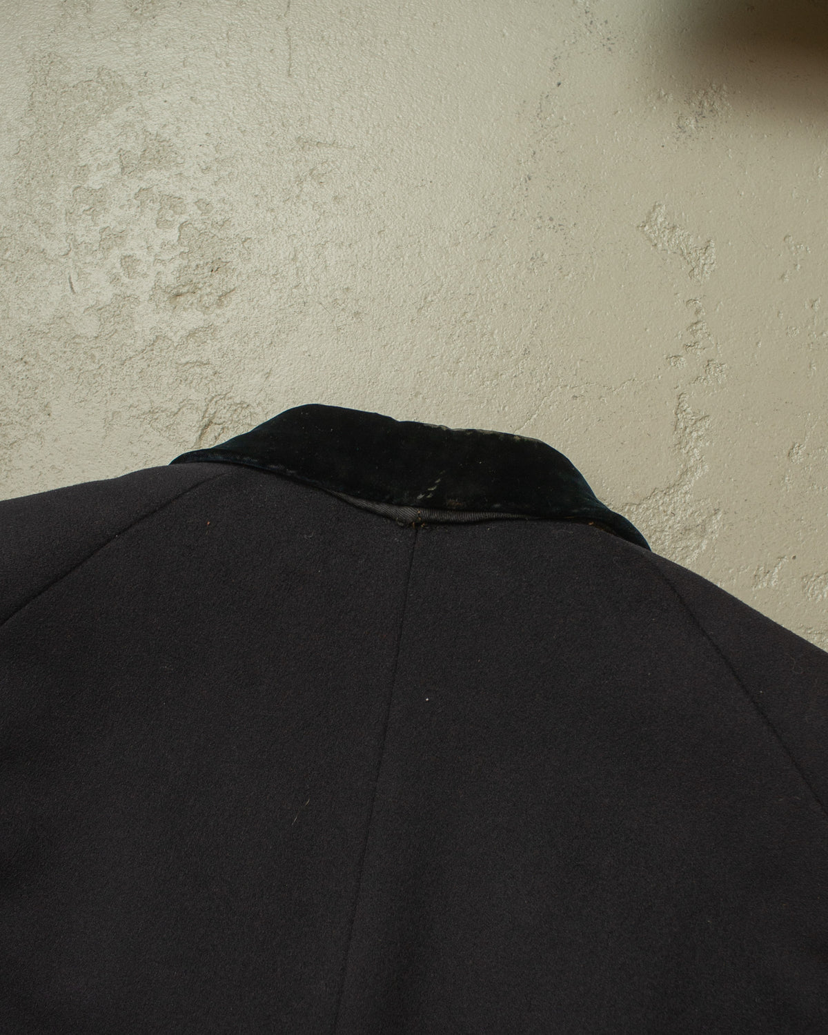 ca. 1920s German Double breasted Wool Overcoat black - M/L