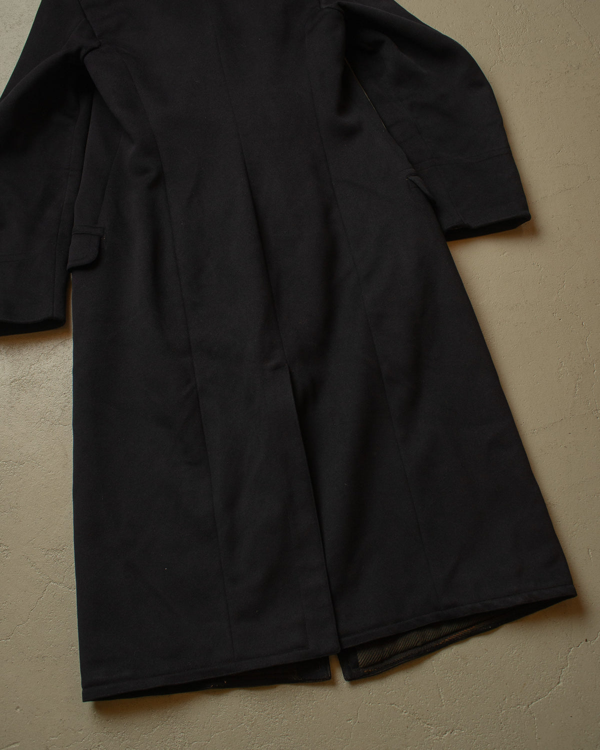 ca. 1920s German Double breasted Wool Overcoat black - M/L