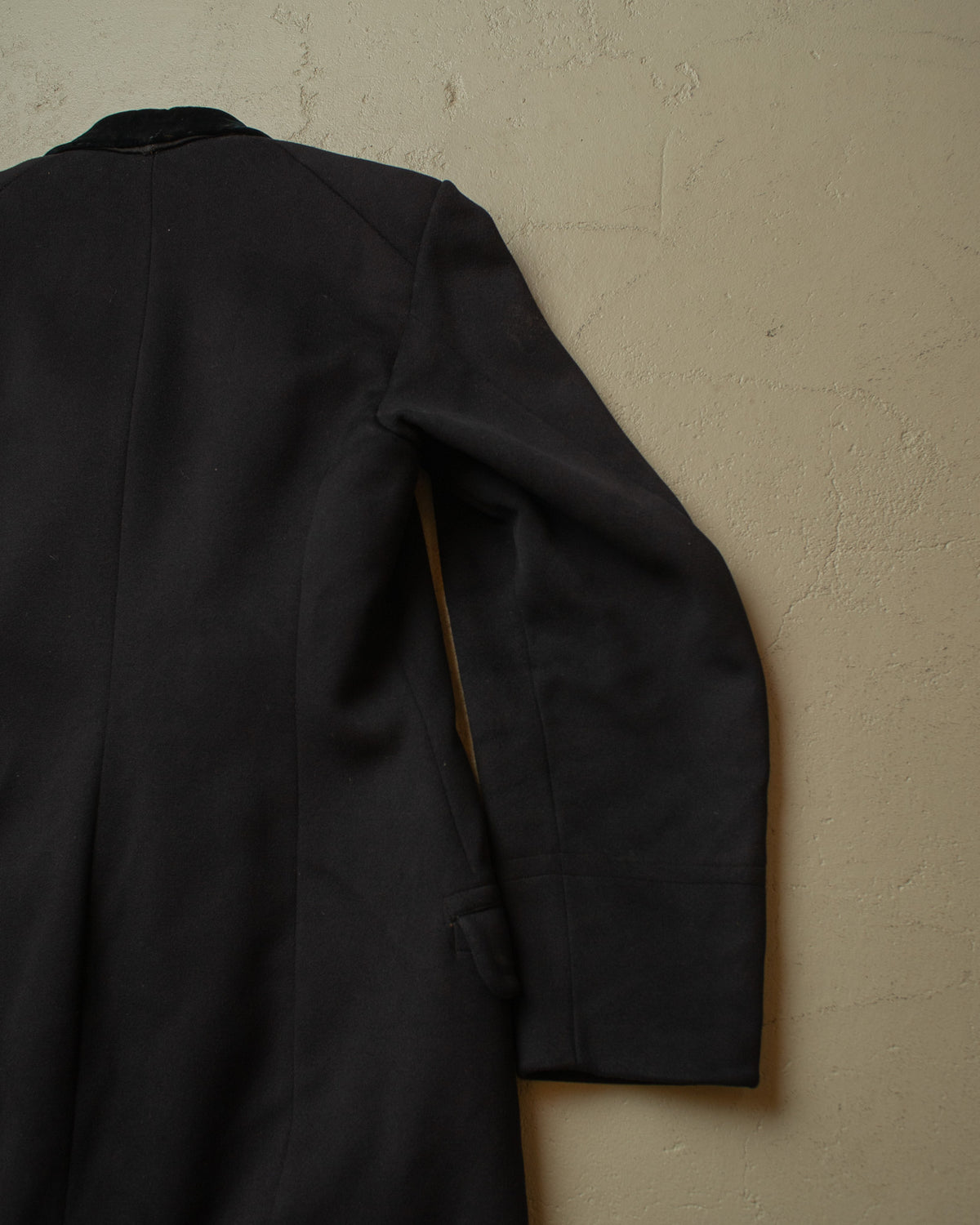ca. 1920s German Double breasted Wool Overcoat black - M/L