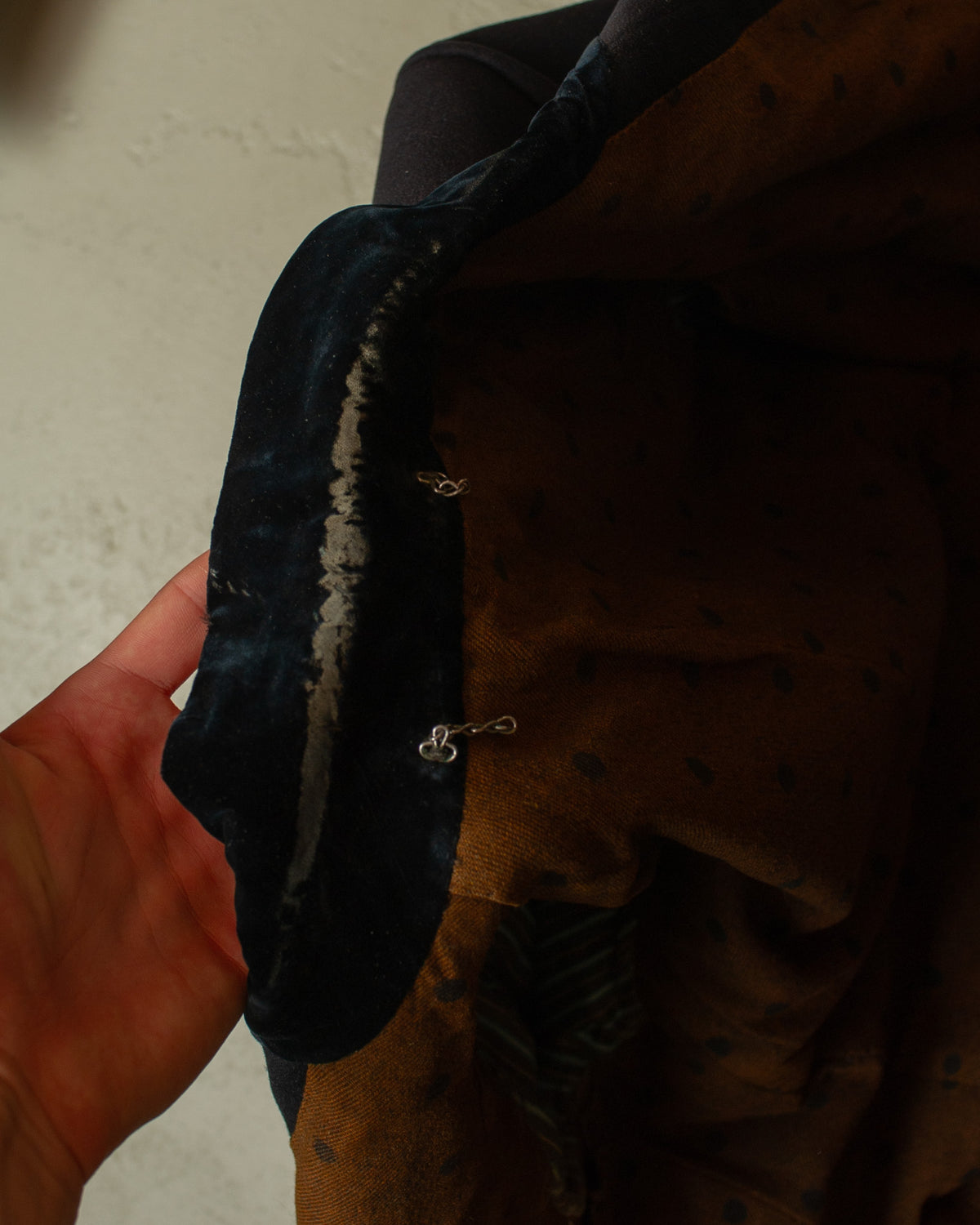 ca. 1920s German Double breasted Wool Overcoat black - M/L