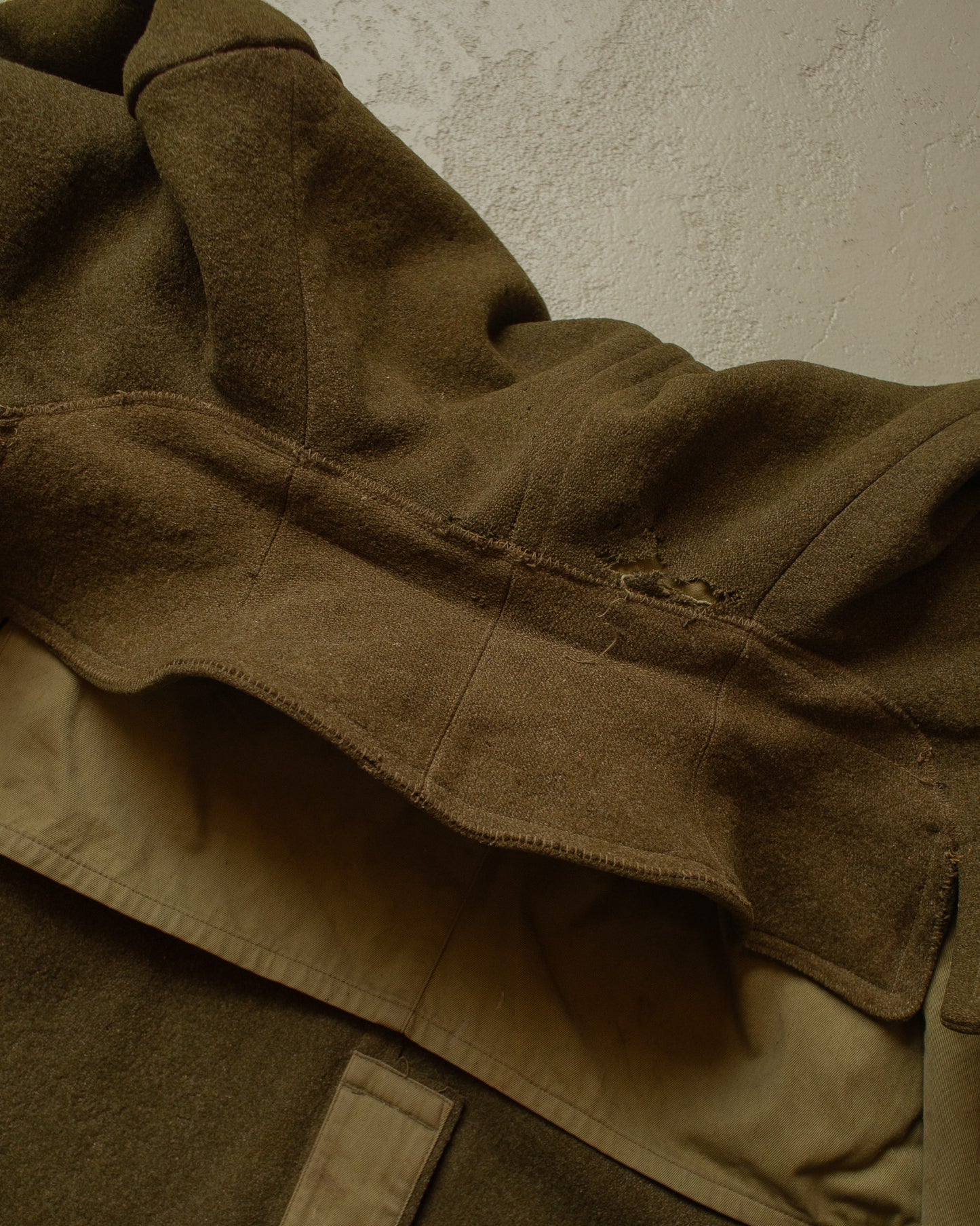 1940s WW2 US Army M39 Wool Great Coat khaki - M