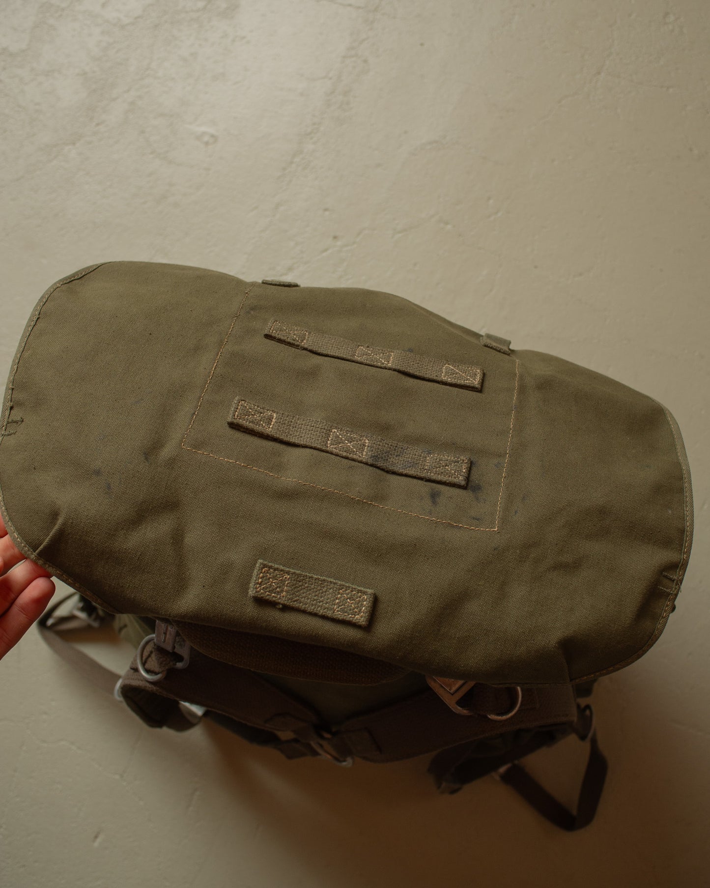 1969 Army Canvas Backpack green